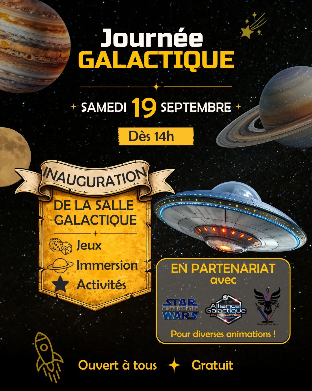 Inauguration de la salle Galactique Au Barde